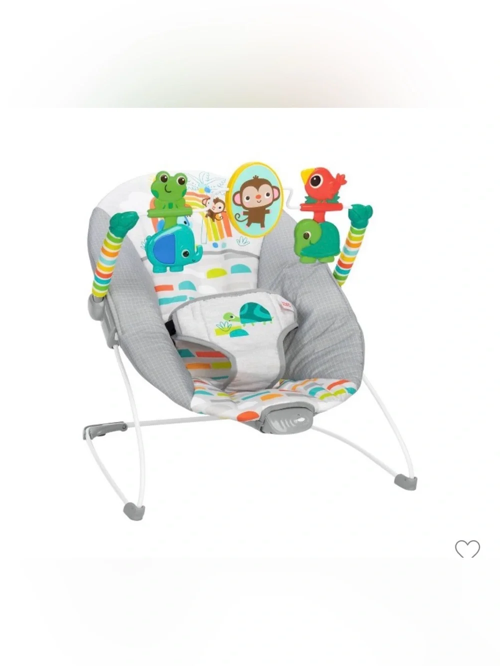 Bright Starts Playful Paradise Vibrating Bouncer - Multicolor